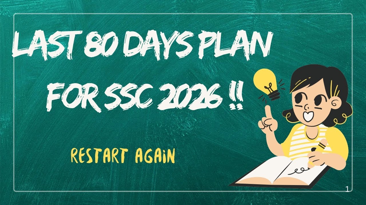 Last 80 days perfect preparation strategy SSC-26.