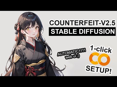Counterfeit V2.5 - Stable Diffusion 1-CLICK Google Colab Setup