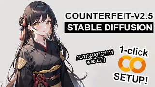 Counterfeit V2.5 - Stable Diffusion 1-CLICK Google Colab Setup