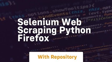 selenium web scraping python firefox