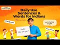 Daily Use Sentences & Words for Indians | Speak Natural English 🇮🇳 #englishspeaking