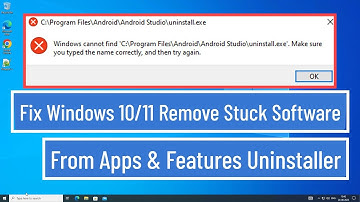 Fix Windows 10/11 Remove Stuck Software from Apps &  Features Uninstaller [100% Solved]