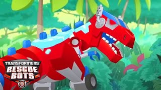 Optimus Prime's NEW Primal Mode | Transformers: Rescue Bots | Kid’s Cartoon | Transformers Junior