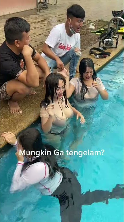 berenang bareng tik tok/ fael/ cupita