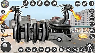 Enjoy Anaconda Car Robot Game & Transform Into Robot Battle Shooting Car Games - Android Gameplay
