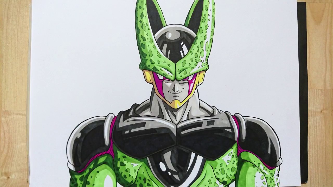 How To Draw PERFECT CELL For Beginners  Step By Step Tutorial  YouTube