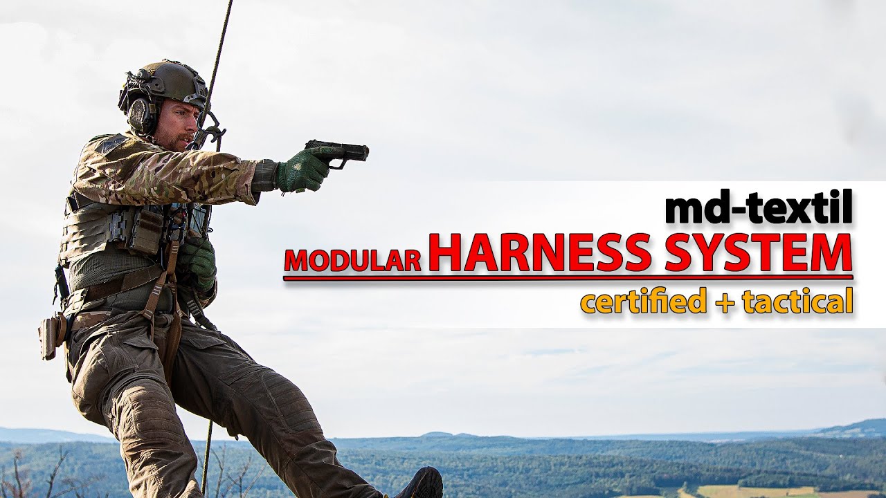 Tactical Rappelling Gear - md-textil Modular Harness System - Military and  Law Enforcement 