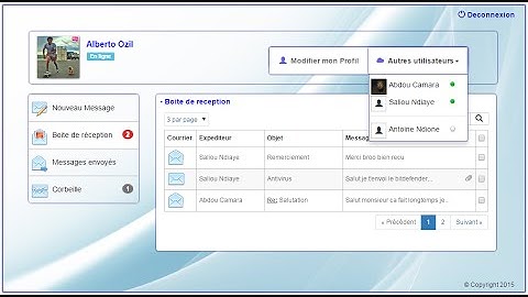 Application web de messagerie en php