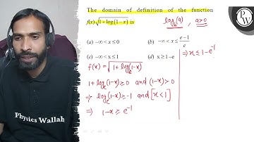 The domain of definition of the function P \( f(x) \sqrt{1+\log (1-...