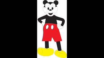 How to make Mickey Mouse in Coreldraw
