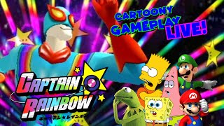 Cartoony Gameplay LIVE!: Captain Rainbow @MikesTOONTOWN