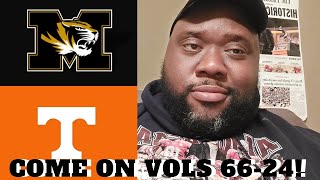 🏈Tennessee Volunteers Beat Down The Missouri Tigers 66-24!!!🏈