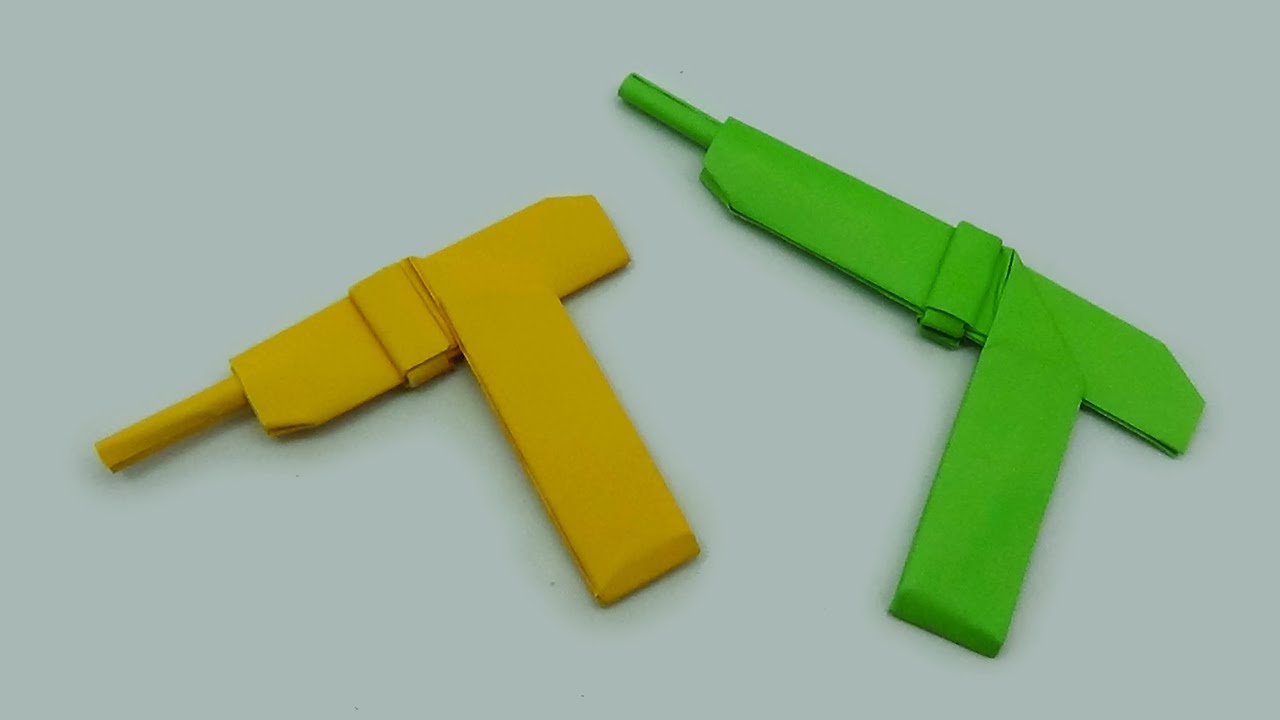 Paper Gun Making Tutorial How To Make A Paper Pistol Easy Easy