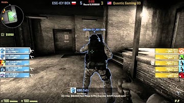 CS:GO ESC Gaming V Quantic Gaming ESEA Invite Season 13 Global Finals Map #3 Train