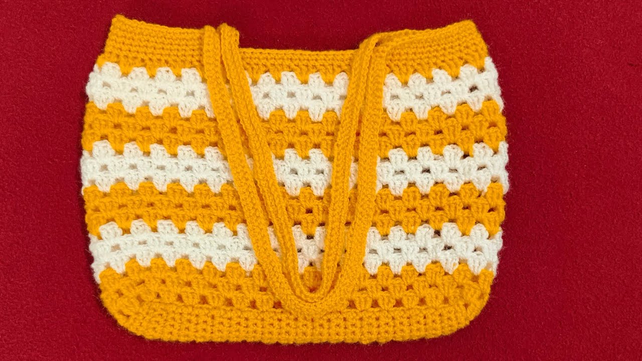 How to crochet a tote bag 🧶| क्रोशिया से टोट बैग पर्स कैसे बनाएं| handmade handbag 👜/purse 