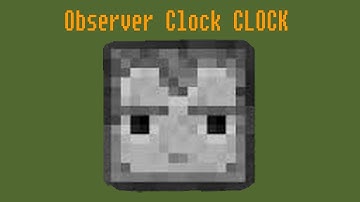 Observer block clock - minecraft 1.11