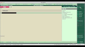 Tally Erp 9  tutorial -  Use of some important  keys in Tally