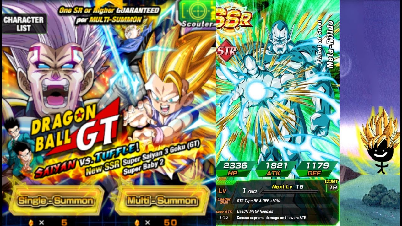 [65 STONES] - WE GOT META-RILDO! - Dragon Ball GT Summons - Dragon Ball ...