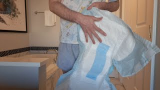 Little for Big, Baby parade ABDL adult diaper review. high capacity cloth backed adult baby diapers