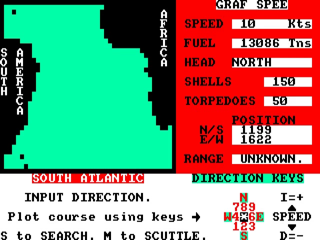 Admiral Graf Spee - Amstrad CPC - Gameplay 🎮 - YouTube