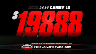 Attn Toyota Buyers: Toyota Camrys for only $19,888
