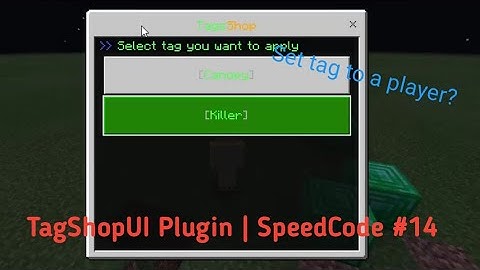TagShopUI Plugin | Speed Code #14