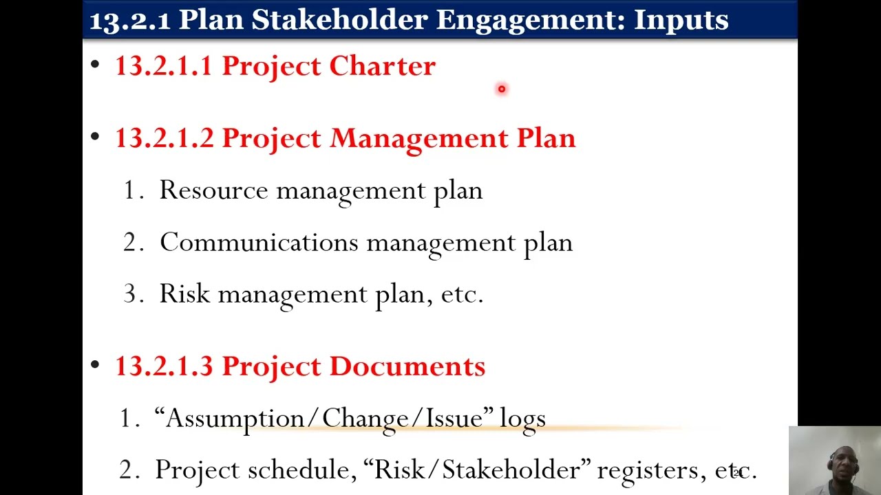 13.2 Plan Stakeholder Engagement