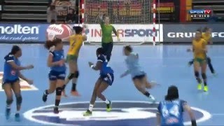 Brasil vence a França com gol do meio da quadra no Mundial de Handebol