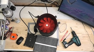 PART 1: Workshop HEPA Air Filter reconstruction.  From overhead to under table. 200mm @ 1000cu.m/hr