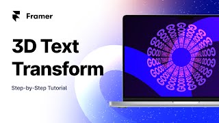 3D Text Transform on Scroll - Framer Tutorial