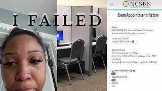 I TOOK THE NCLEX... AND I FAILED!😣