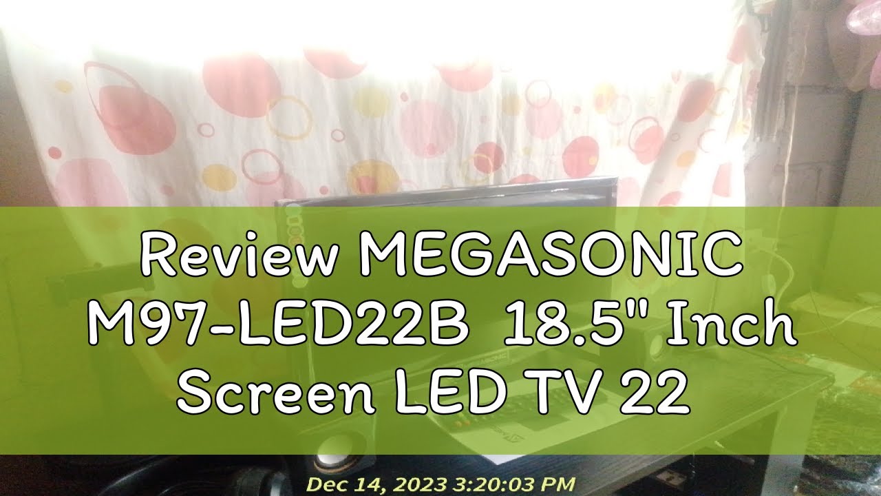 Review MEGASONIC M97-LED22B  18.5" Inch Screen LED TV 22