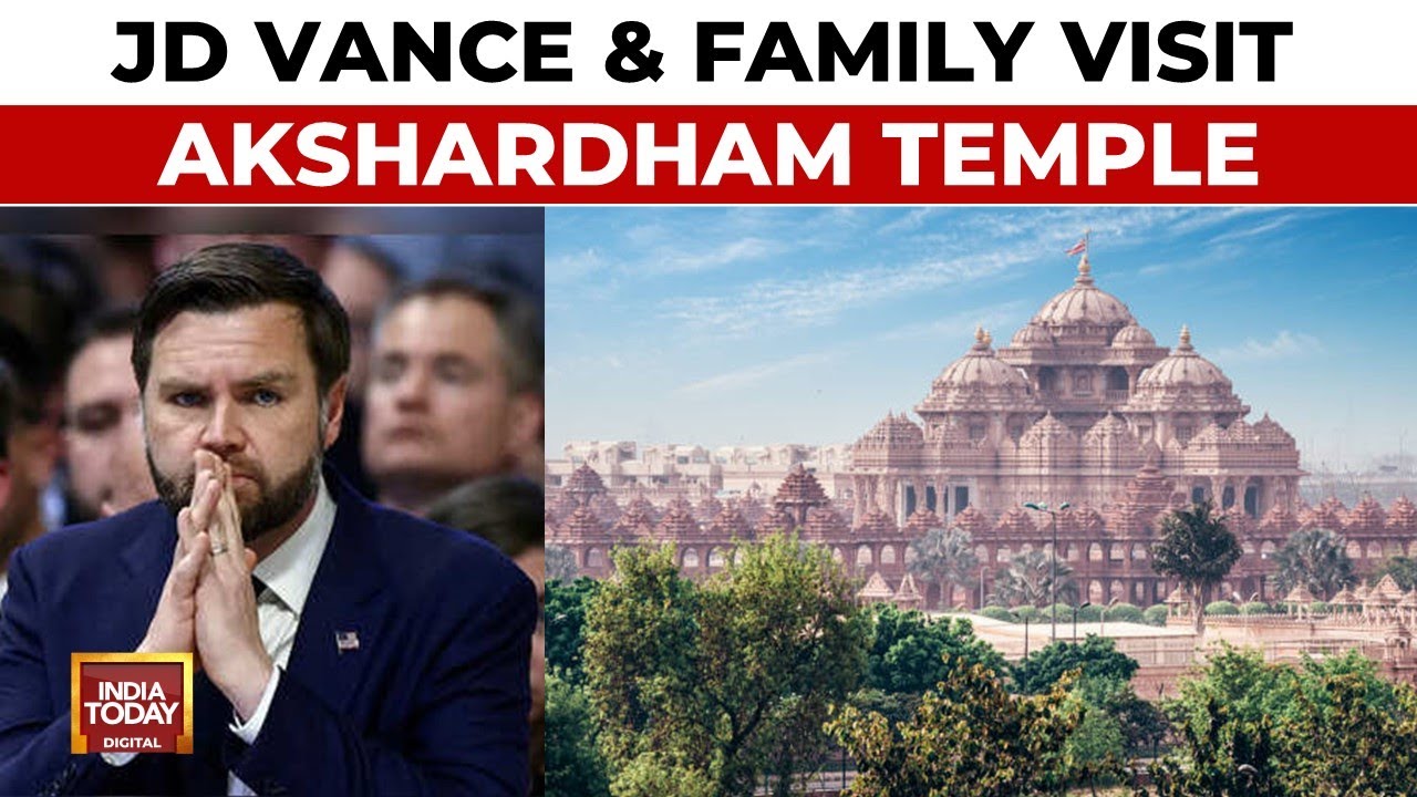 US Vice President JD Vance And Family Visit Akshardham Temple In Delhi | India Today