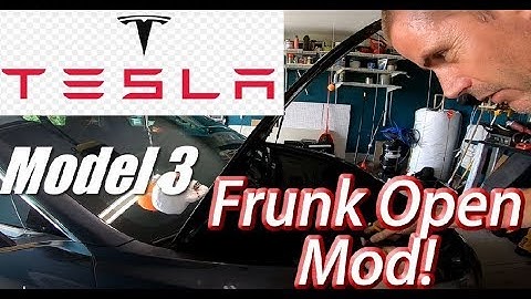 Auto Open and Easy Latch Frunk Mod! - Tesla Model 3 SR+