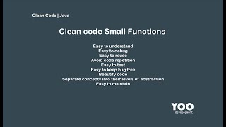 Single responsibility principle | Clean code Small Functions | Java examples