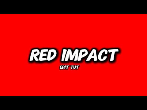 How to make red impact effect on mobile!📲 (CapCut)