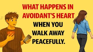 What Happens in Avoidant's Heart When You Walk Away Peacefully | Avoidant Attachment style