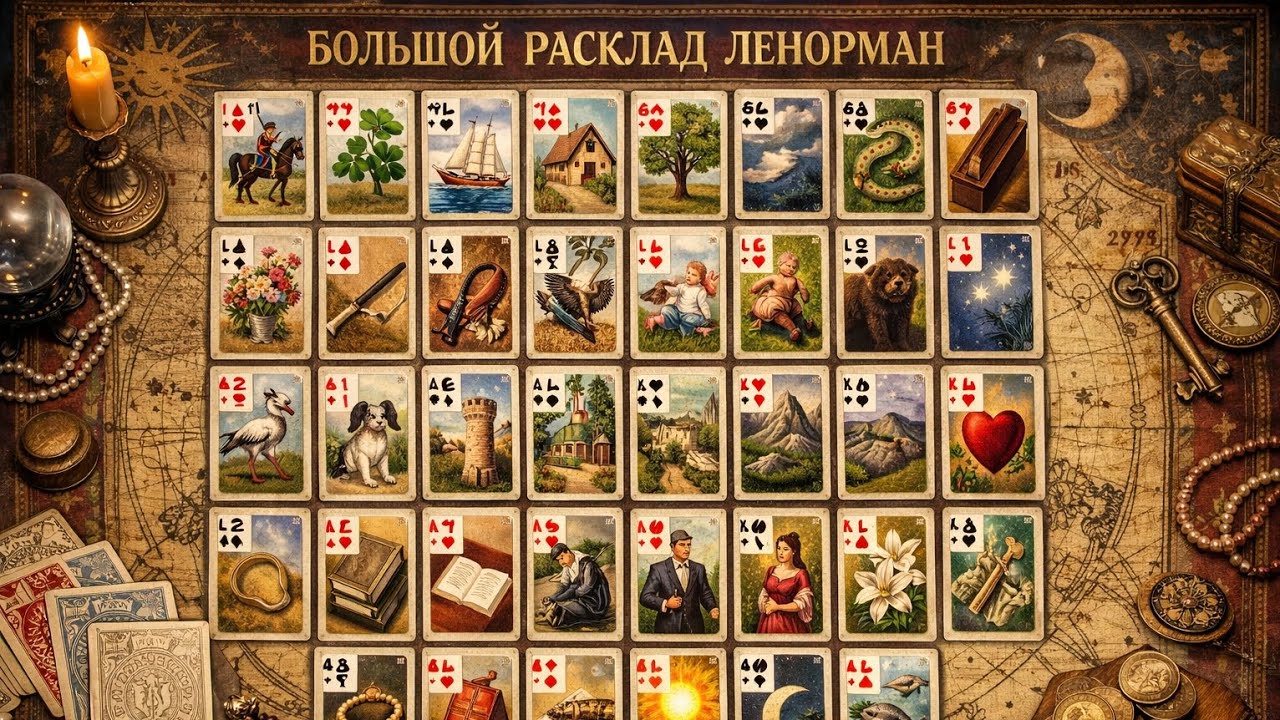 💯👣📚 БРЛ - БОЛЬШОЙ РАСКЛАД ЛЕНОРМАН ♥️♥️♥️ ОБЩИЙ РАСКЛАД 📕📗📘