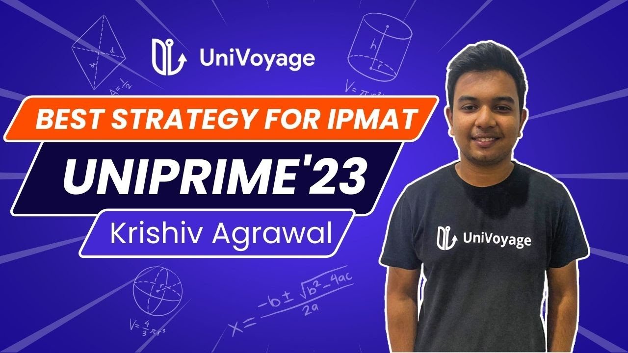 Strategy For IPMAT 23 With UniPrime 2023 Krishiv Agrawal DUJAT AIR 1 