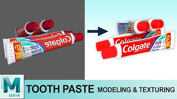 Tooth Paste Modeling Tutorial in Autodesk Maya 2017 | 3D Tutorials for Beginners Series
