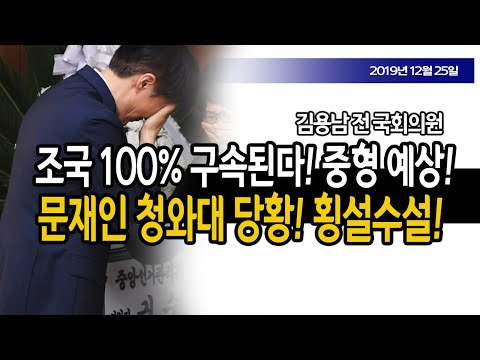 <strong>조국</strong> <strong>100</strong>% 구속된다! 중형 예상! (김용남 전 국회의원) / 신의한수