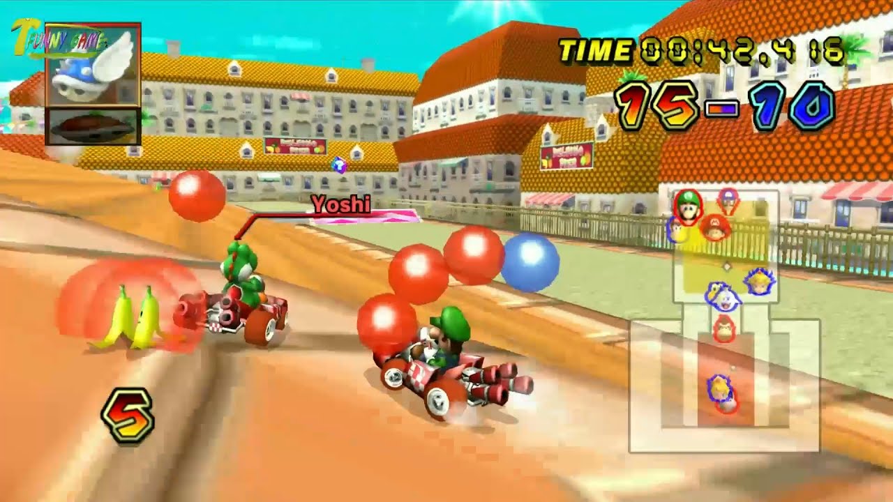 Luigi No1 - Balloon Battle (Video HD 60Fps) Mario Kart Wii - Tung Funny Game