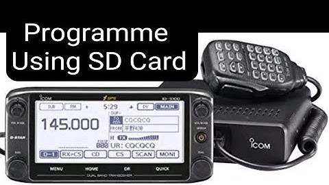 ICOM ID-5100 , CPS Using SD Card !  No Cable