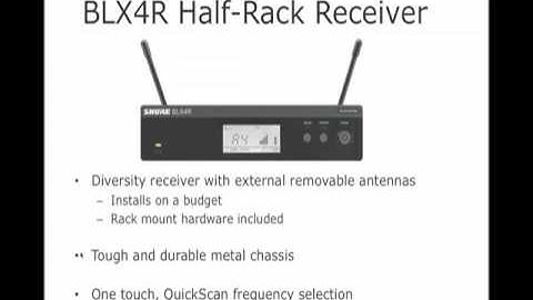 Webinar: BLX Wireless Systems Overview | Shure