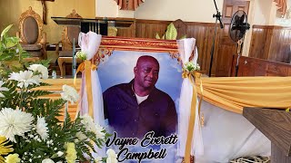 Funeral service for the late Wayne Campbell