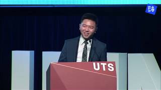 Dr Eric Chow at the UTS Alumni Awards in 2018