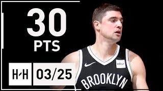 Joe Harris Full Highlights Nets vs Cavaliers (2018.03.25) - 30 Points, 7 Reb off the Bench