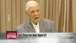 Taiwan’s first democratically elected president dies aged 97