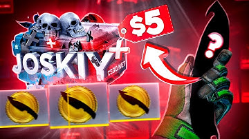 CONSEGUI UMA FACA COM $5 NO CSGO.NET *LUCREI DEMAIS!* - CSGO OPEN CASE