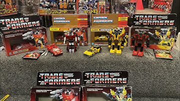 Transformers generation one complete sideswipe & sunstreaker. G1 vintage collection generations box